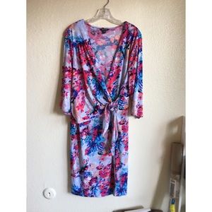 Faux wrap dress